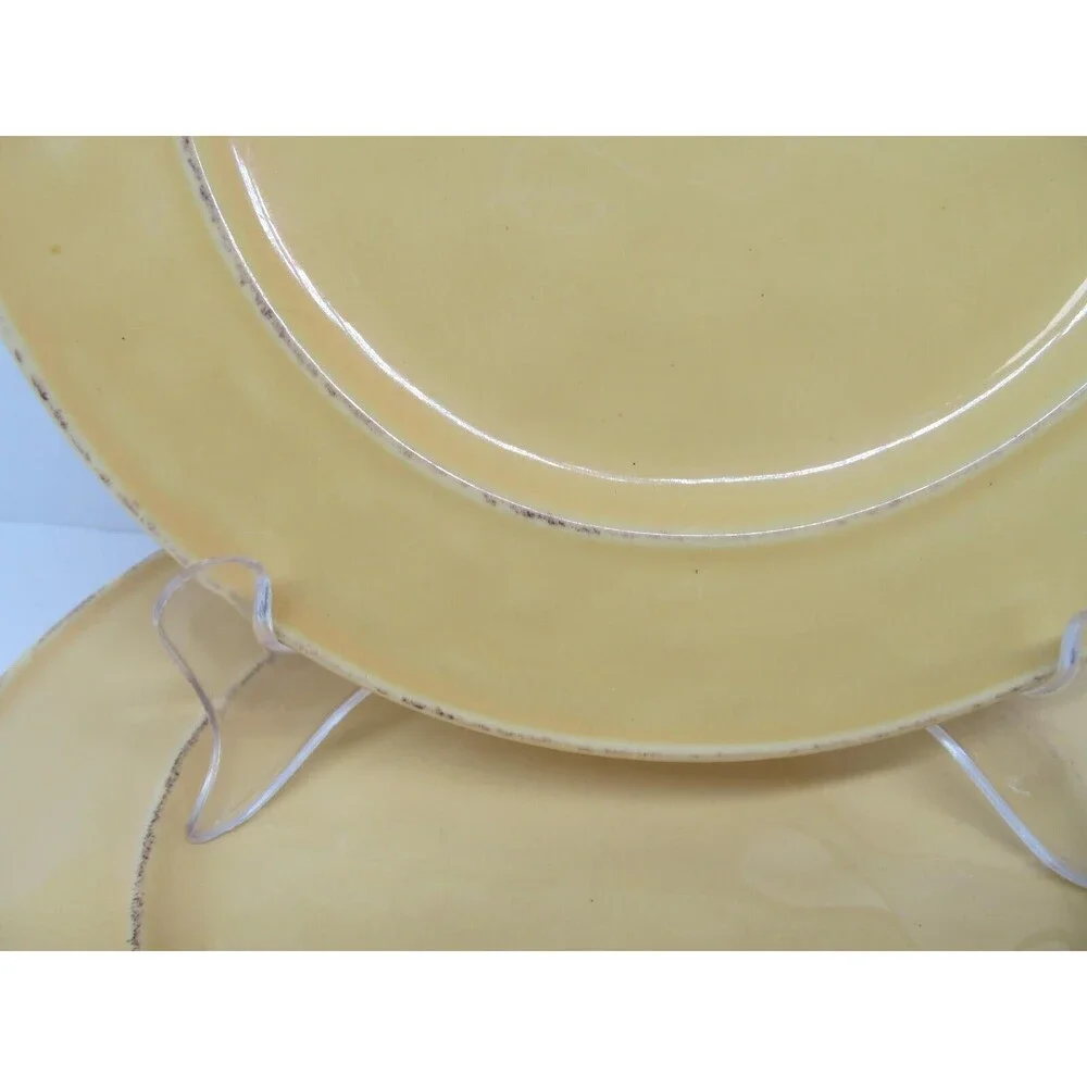 Pier 1 Mango Yellow Set Of 4 Rustic 8 3/4